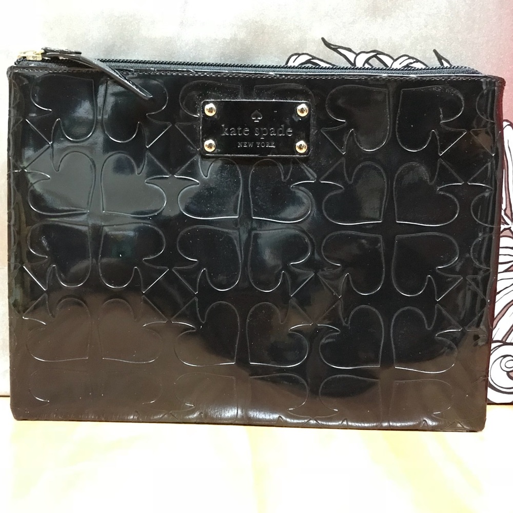 ♠️KATE SPADE Vinyl clutch